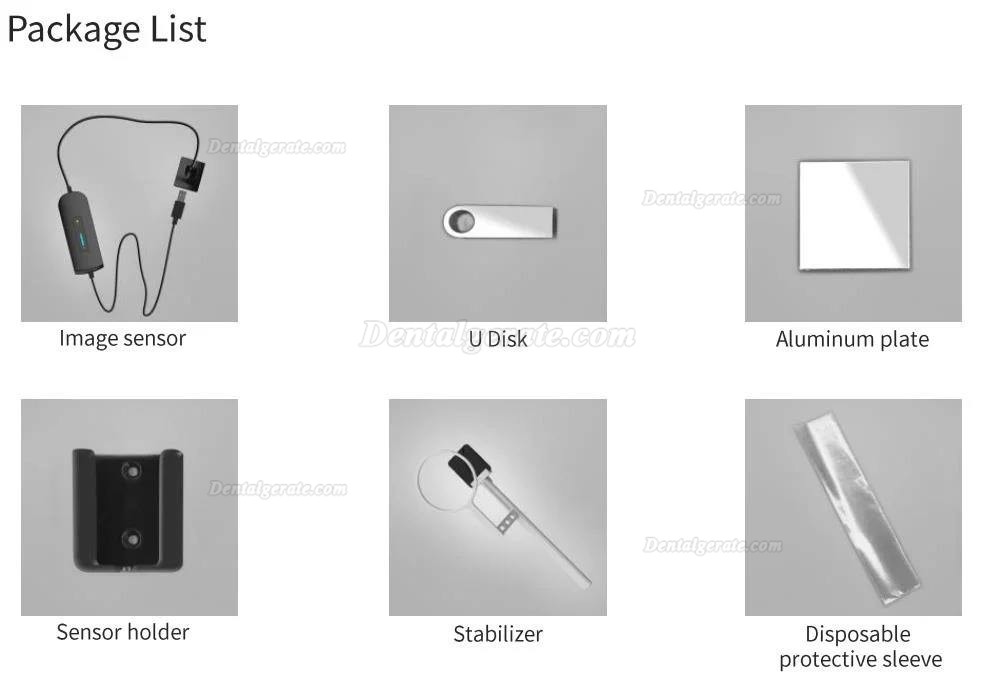 Dental USB Digitaler Intraoral R&ouml;ntgensensor mit R&ouml;ntgenhalter & 500 St&uuml;ck Schutzh&uuml;lle
